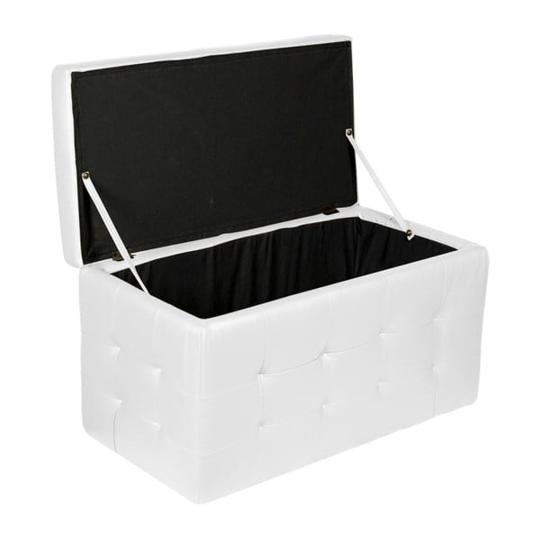 Bílá tabureta s úložným prostorem Evergreen House Multi, 84 x 49 cm-image-4