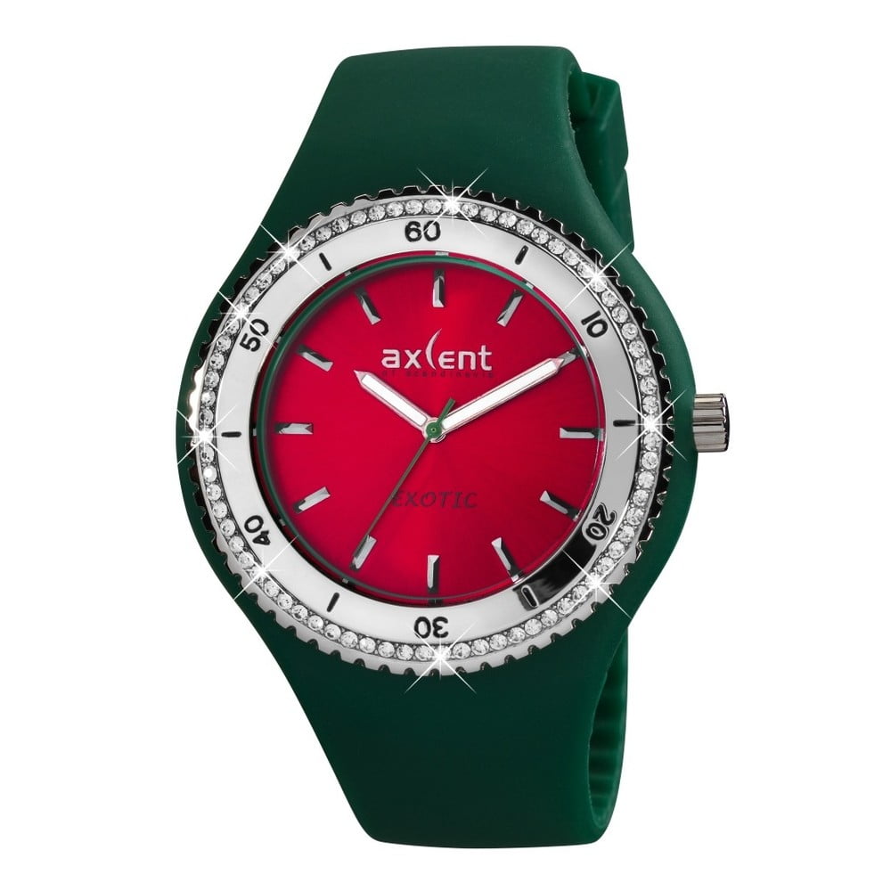 Tmavě zelené dámské hodinky Axcent od Scandinavia Exotic