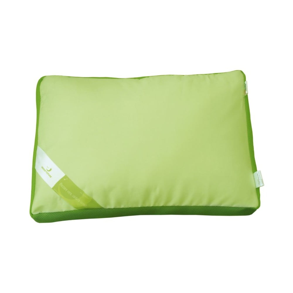 Zelený polštář s paměťovou pěnou Green Future Aero, 50 x 60 cm