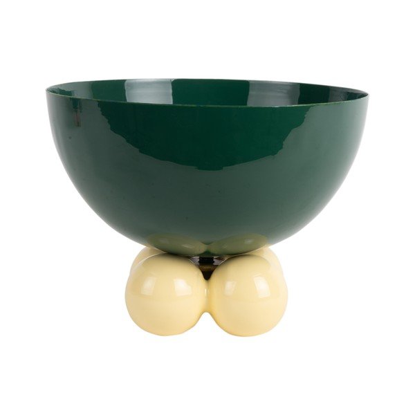 Zelená železná mísa ø 26 cm Double Funky – PT LIVING-image-2