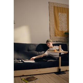 Žlutá manšestrová rozkládací pohovka 196 cm Base – Karup Design