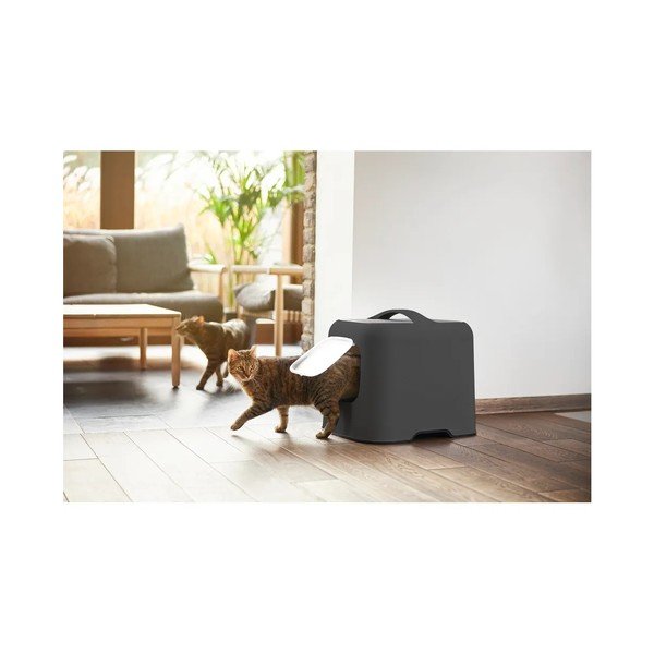 Antracitová sada kočičího záchodu a lopatky Biala – Rotho-image-3