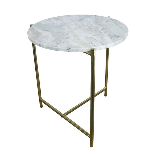 Odkládací stolek s mramorovou deskou HF Living Light Marble
