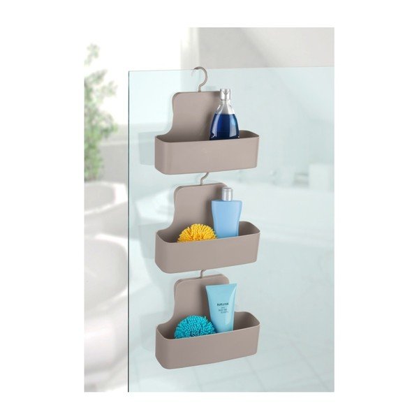 Béžová závěsná polička do sprchy Wenko Barcelona-image-3