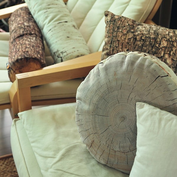 Polštář MeroWings Birch Tree Ring, Ø 40 cm-image-1