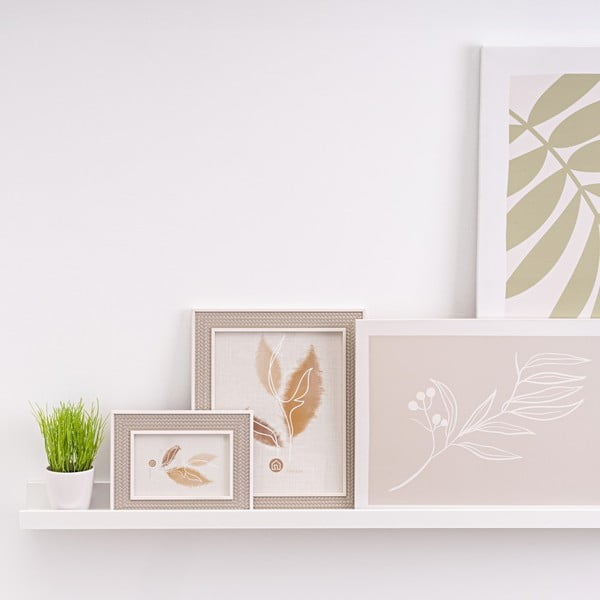 Bílá police na obrázky 80 cm – Casa Selección-image-1