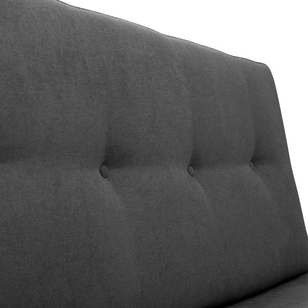 Antracitová polstrovaná lavice Max Winzer Vito-image-1