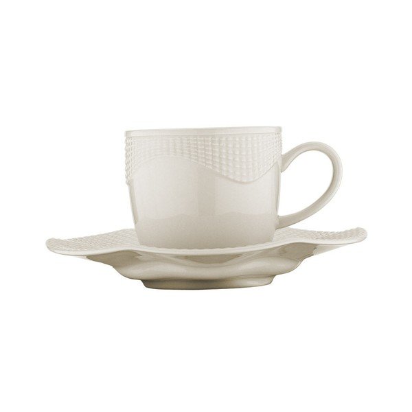 Sada 6 porcelánových šálků s podšálky Kutahya Anna, 50 ml