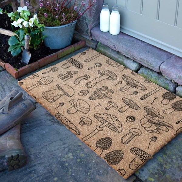 Rohožka z kokosového vlákna 40x60 cm Mushrooms – Artsy Doormats-image-2