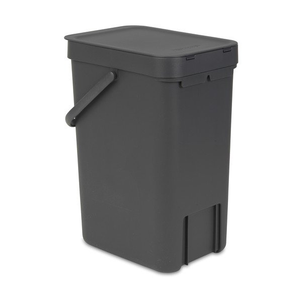 Koš Sort & Go 12 l, šedý-image-2