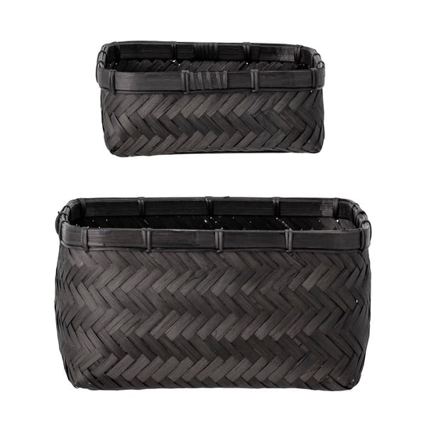 Bambusové košíky v sadě 2 ks 24x24x12 cm Donia – Bloomingville-image-2