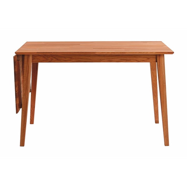 Přírodní sklápěcí dubový jídelní stůl Rowico Filippa, 120 x 80 cm-image-1