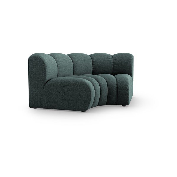 Tyrkysový žinylkový modul pohovky (variabilní roh) Lupine – Micadoni -image-1