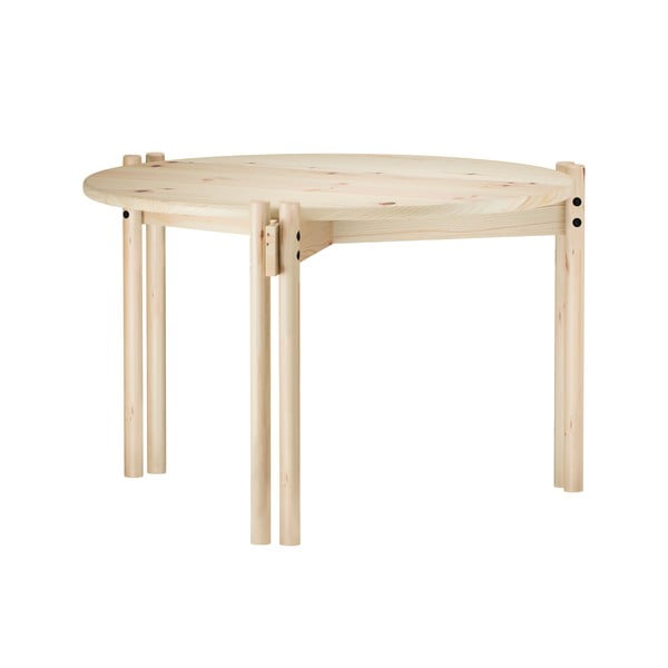 Kulatý konferenční stolek z borovicového dřeva v přírodní barvě ø 60 cm Sticks – Karup Design-image-3