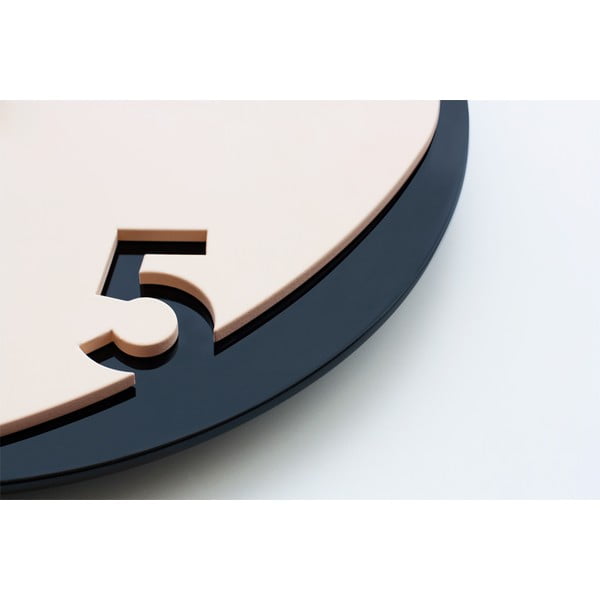 Hodiny Clock25 Beige&Black-image-2