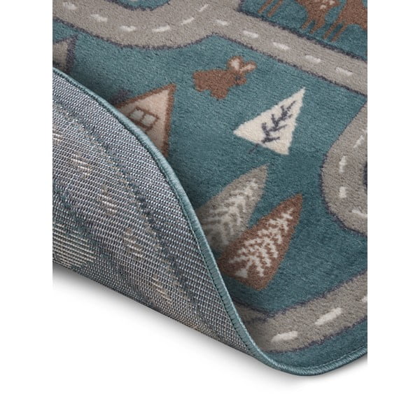 Dětský koberec v petrolejové barvě ø 140 cm Streets – Hanse Home-image-3