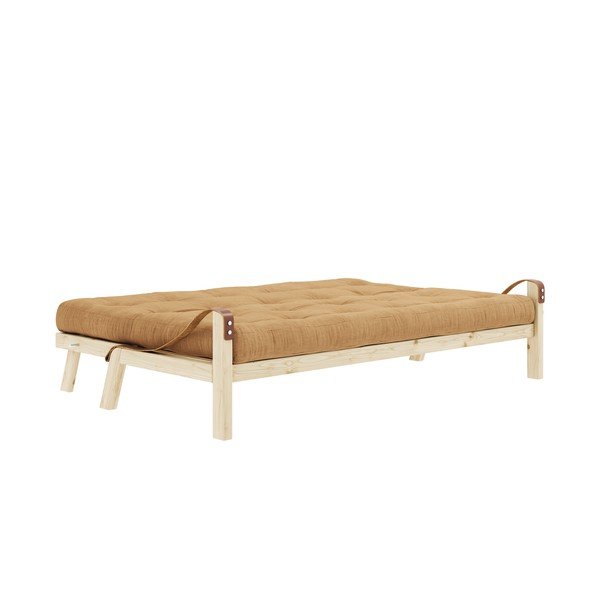Manšestrová rozkládací pohovka v hořčicovohnědé barvě 204 cm Poetry – Karup Design-image-3