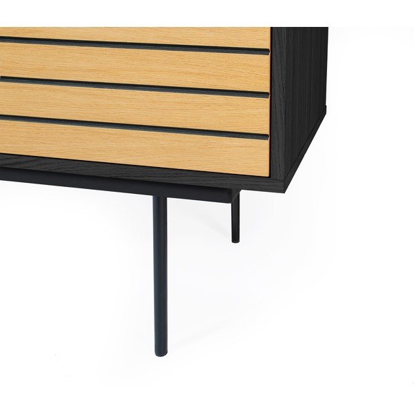 Komoda v dekoru dubového dřeva Woodman Stripe Oak-image-4