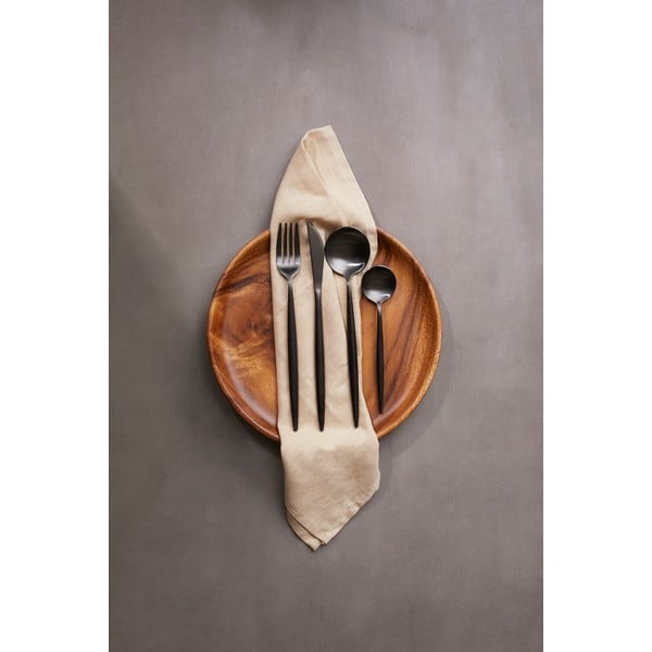 Černý nerezový příbor 16 ks Modern retro – Premier Housewares-image-1