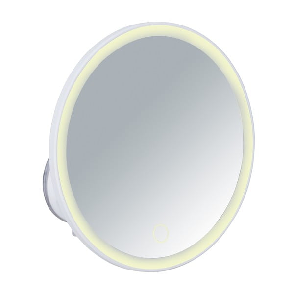 Bílé zrcadlo s LED osvícením Wenko Isola-image-1