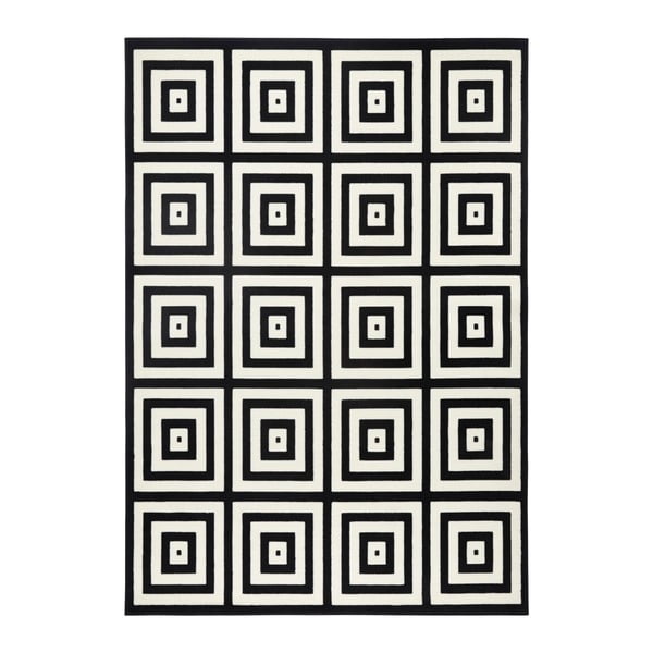 Černo-bílý koberec Zala Living Capri Mono, 70 x 140 cm
