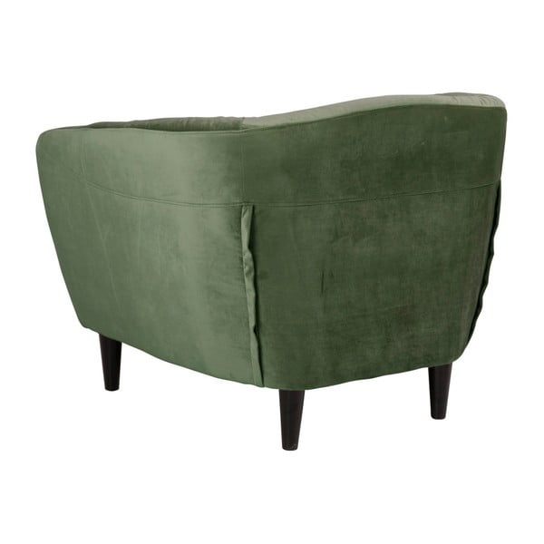 Zelené sametové křeslo Actona Ria-image-2