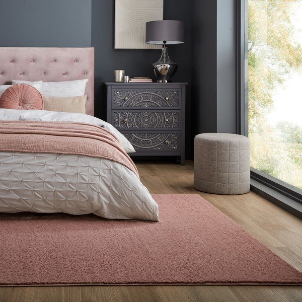Růžový koberec z recyklovaných vláken 160x230 cm Sheen – Flair Rugs-image-1