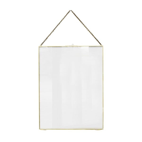 Závěsný rámeček ComingB Glass Brass, 40x52 cm
