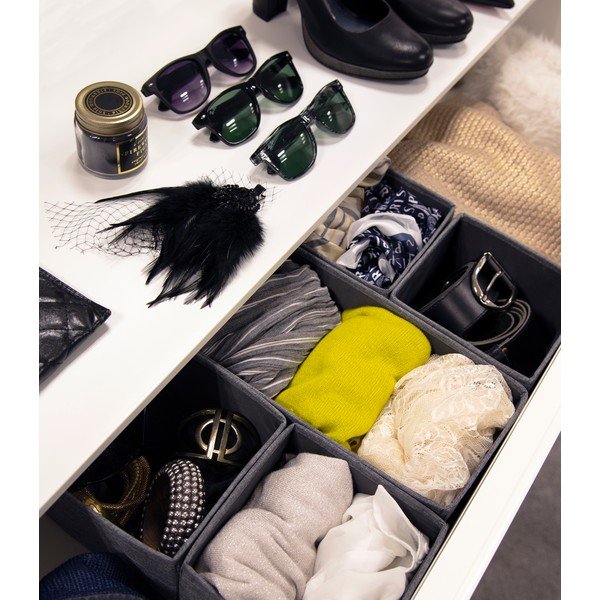 Sada 3 šedých organizérů Bigso Box of Sweden Drawer-image-2