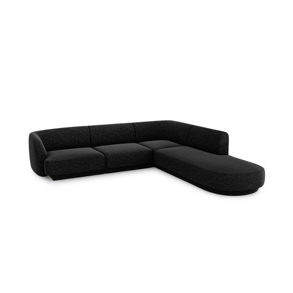 Antracitová rohová pohovka Miley – Micadoni Home-image-3