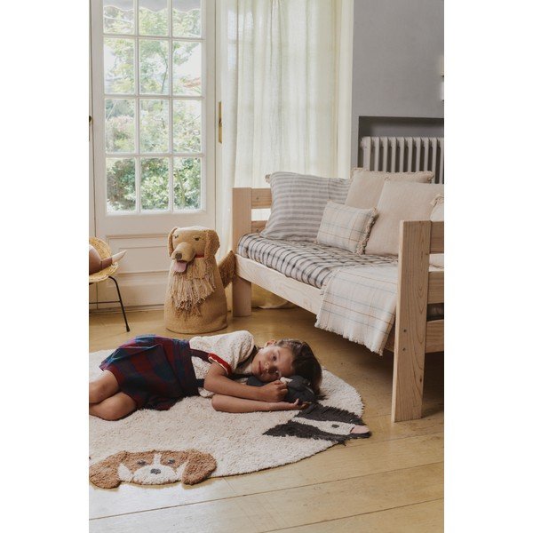 Béžový látkový dětský koš na hračky 40x30x55 cm Luna – Lorena Canals-image-1