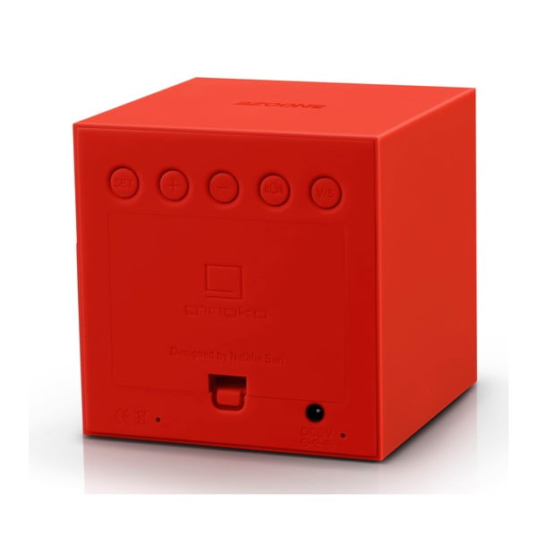 Červený LED budík Gingko Gravity Cube-image-4