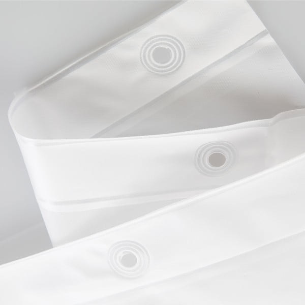 Bílý sprchový závěs iDesign PEVA Liner, 183 x 183 cm-image-4