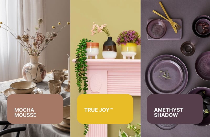 Barvy roku 2025 jsou tady! Inspirujte se trendy odstíny od Pantone, Dulux a dalších