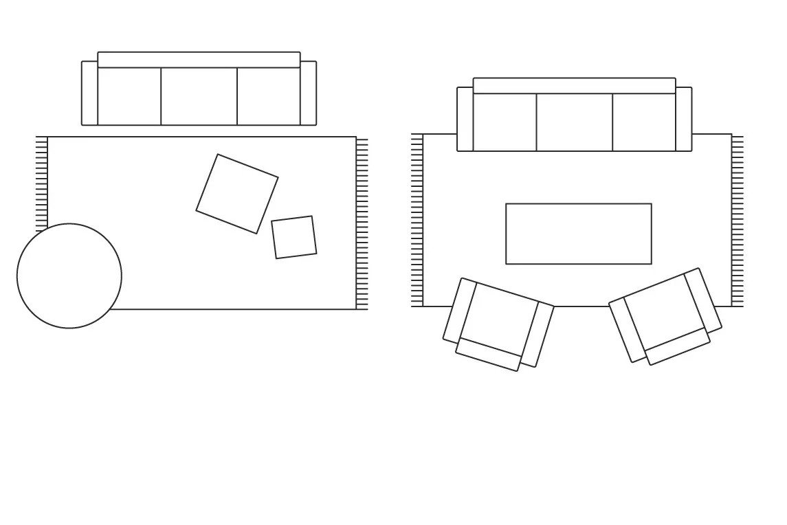 V malém obýváku uplatníte světlé bary a méně okázalé vzory. Plochu ušetříte i stohovatelným nábytkem.