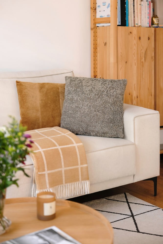 Inspirace: Obývací pokoj, Skandinávský styl, Textil