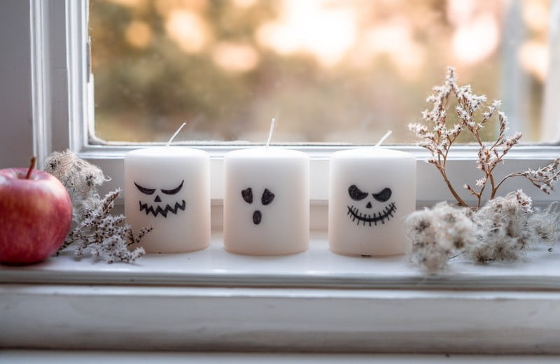 DIY: Halloweenské svíčky