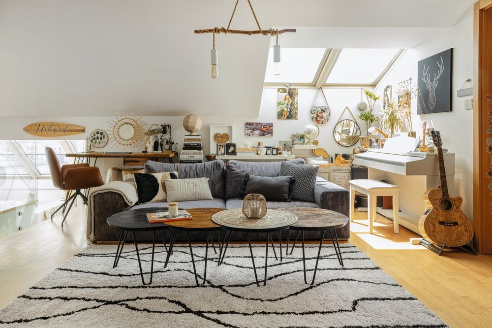 Inspirace: Obývací pokoj, Boho styl, Návštěvy