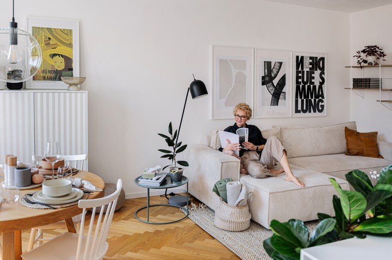 Inspirace: Skandinávský styl, Obývací pokoj, Návštěvy