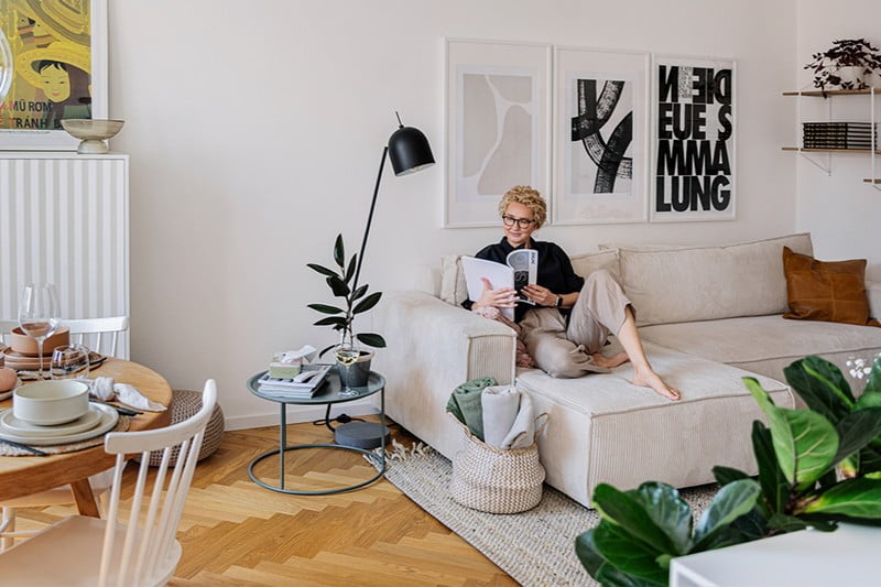 Inspirace: Skandinávský styl, Obývací pokoj, Návštěvy