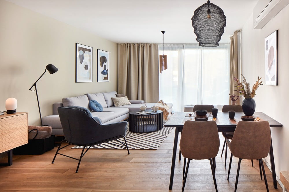 Inspirace: Obývací pokoj, Jídelna, Skandinávský styl