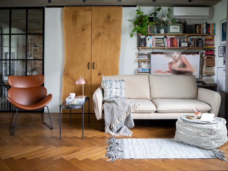 Inspirace: Obývací pokoj, Industriální styl