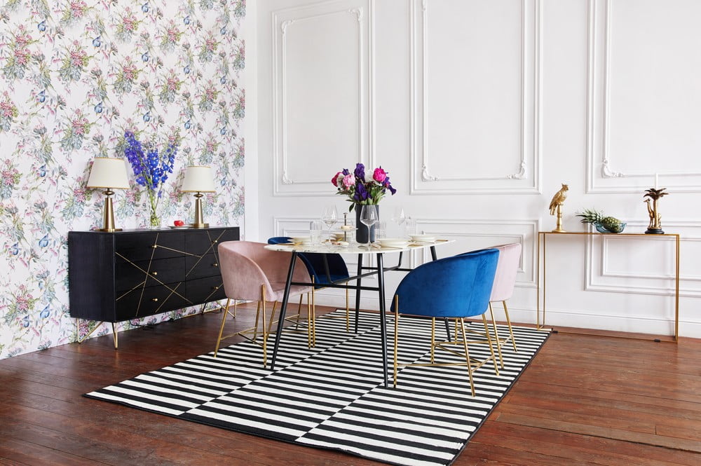 Inspirace: Glamour styl, Jídelna