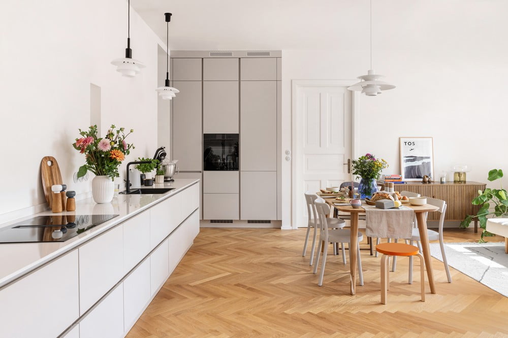 Inspirace: Kuchyň a jídelna, Skandinávský styl