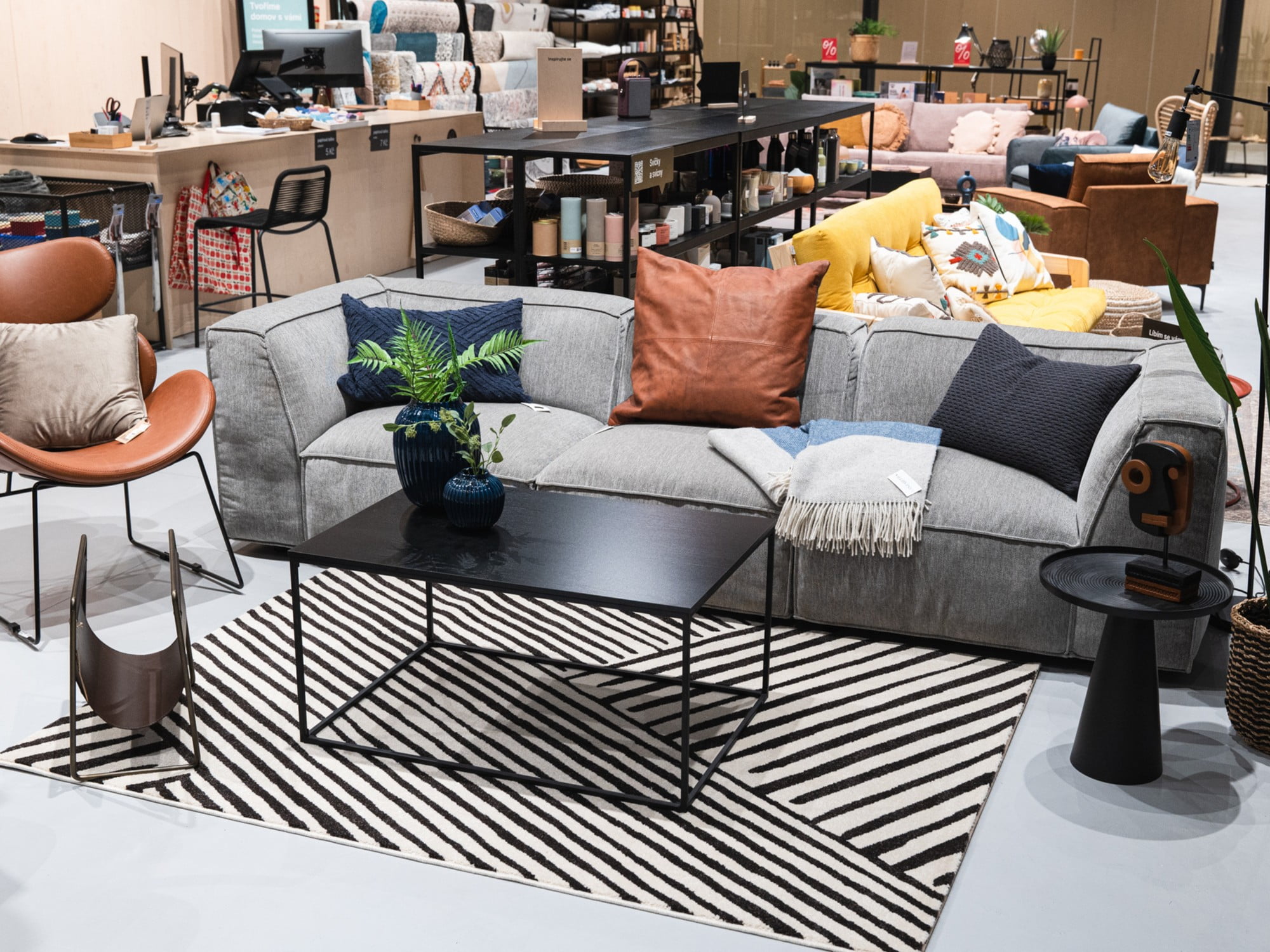 Obývací pokoj – industriální styl