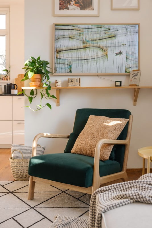 Inspirace: Obývací pokoj, Skandinávský styl, Textil