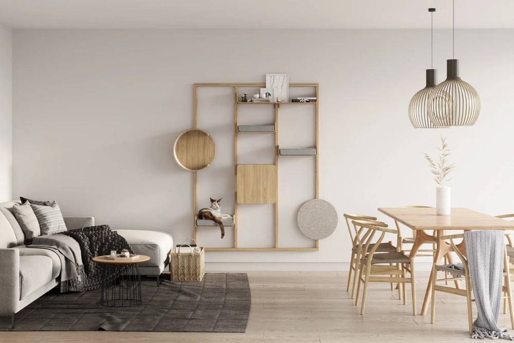 Inspirace: Obývací pokoj, Domácí mazlíčci, Skandinávský styl