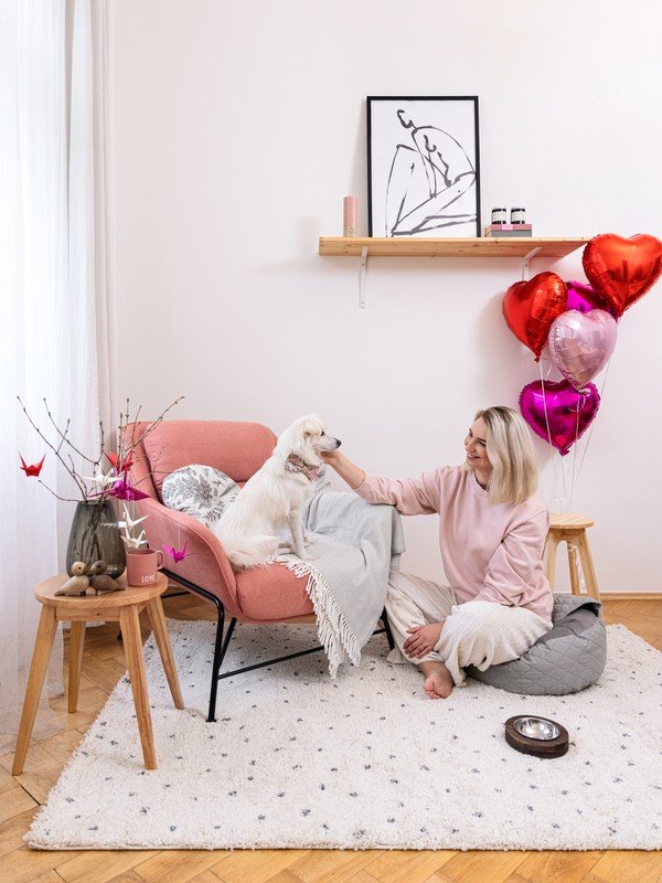 Inspirace: Valentýn, Obývací pokoj