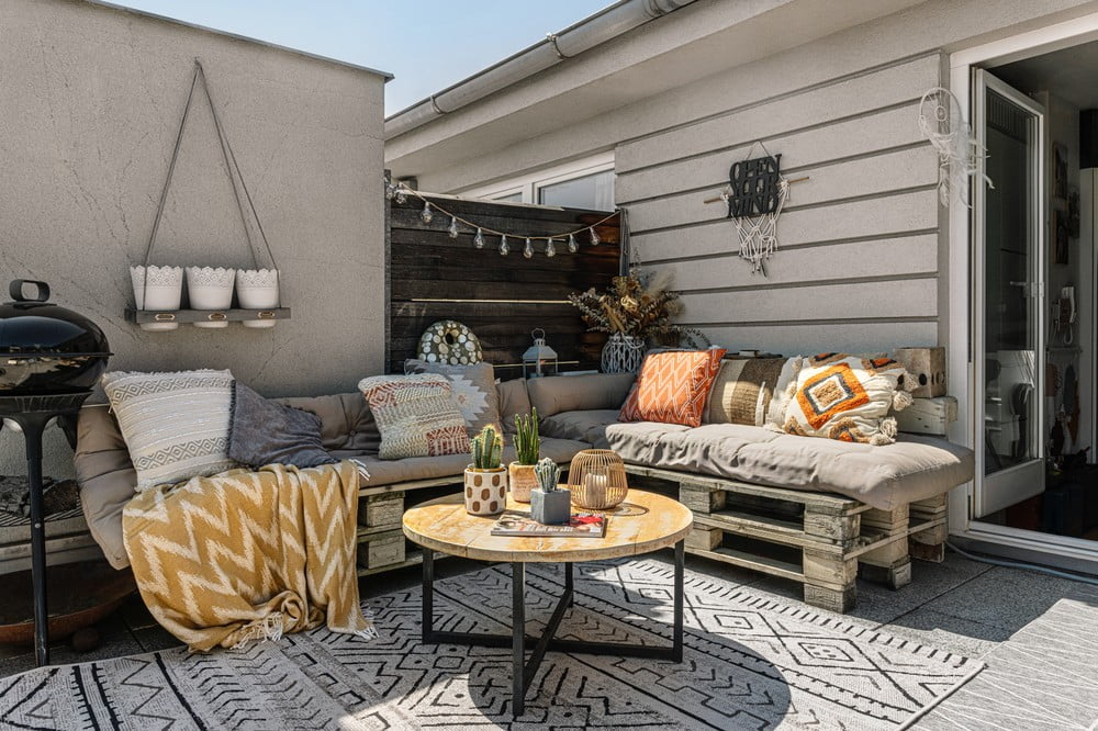 Inspirace: Balkon a terasa, Zahrada, Boho styl
