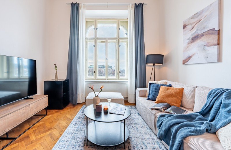 Vzdušný byt s vysokými stropy